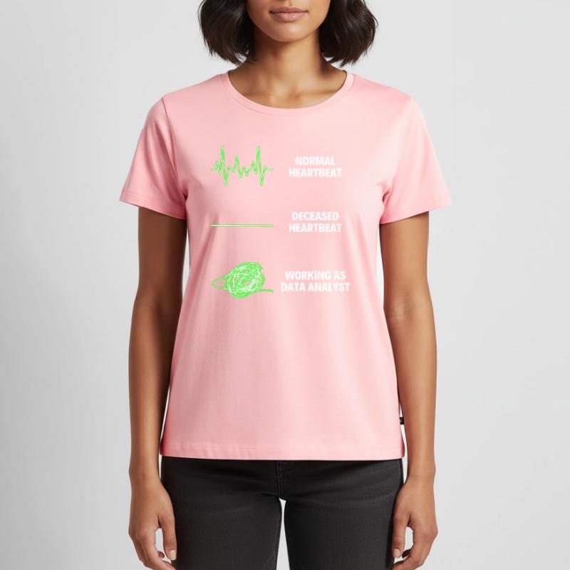 Data Analyst Data Analytics Worker Web Developer Women's Premium Organic T-shirt