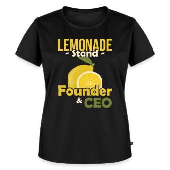 Lemonade Stand Founder and CEO Limonadenstand - Women's Premium Organic T-shirt - black - Front - Selfina (174cm)
