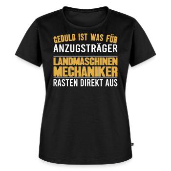Landmaschinenmechaniker Landmaschinen Traktor - Frauen Premium Bio T-Shirt - Schwarz - Vorne - Selfina (174cm)