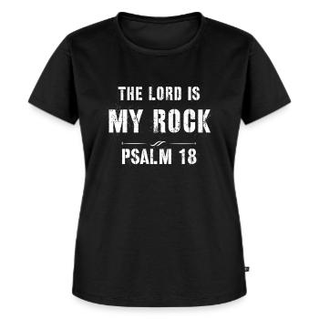 Jesus, Jesus, Jesus Christian Christian Christian - Women's Premium Organic T-shirt - black - Front - Selfina (174cm)
