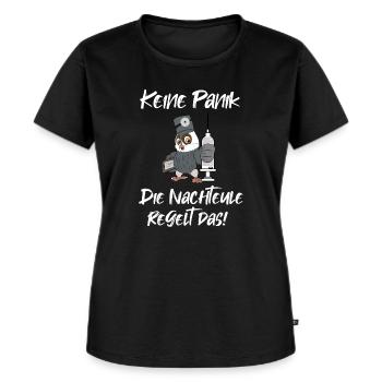 Pflegekraft Anerkenunngs Geschenk - Frauen Premium Bio T-Shirt - Schwarz - Vorne - Selfina (174cm)