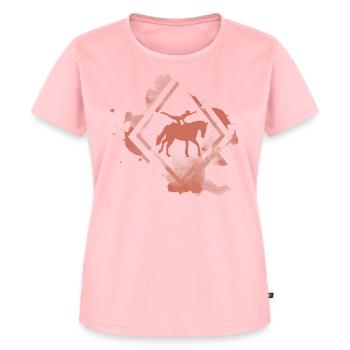 voltigieren - Frauen Premium Bio T-Shirt - Rosa - Vorne - AI Model Female 172 dark (172cm)
