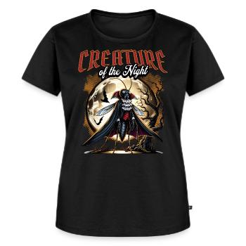 Horror - Creature of the Night - Frauen Premium Bio T-Shirt - Schwarz - Vorne - Selfina (174cm)
