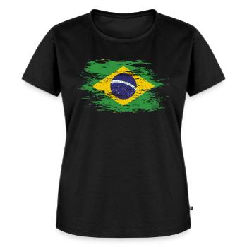 Brazil used - Women's Premium Organic T-shirt - black - Front - Selfina (174cm)