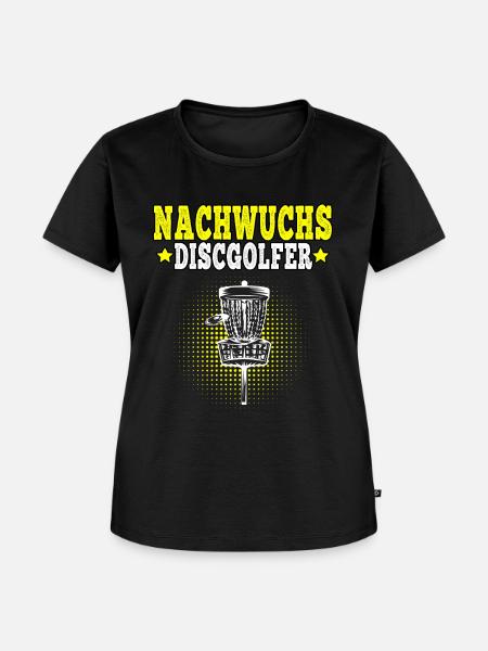 Discgolf Nachwuchs Discgolfer Disc Golf - Frauen Premium Bio T-Shirt - Schwarz