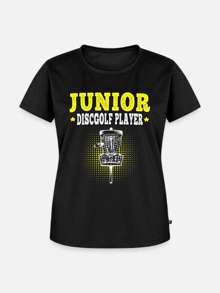 Discgolf Nachwuchs Discgolfer Disc Golf - Frauen Premium Bio T-Shirt - Schwarz