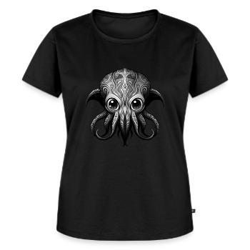 The charm of Lovecraft: Adorable Cute Baby Cthulhu - Women's Premium Organic T-shirt - black - Front - Selfina (174cm)