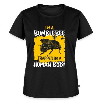 Bumblebee - Women's Premium Organic T-shirt - black - Front - Selfina (174cm)