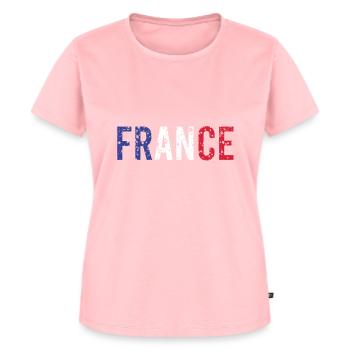 France - T-shirt Premium bio Femme - rose - Devant - AI Model Female 172 dark (172cm)
