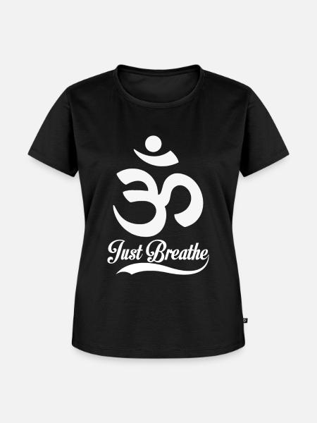 Ohm Namaste - Frauen Premium Bio T-Shirt - Schwarz