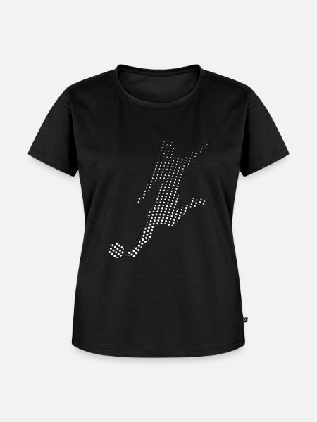 Fußball Fußballer - Frauen Premium Bio T-Shirt - Schwarz