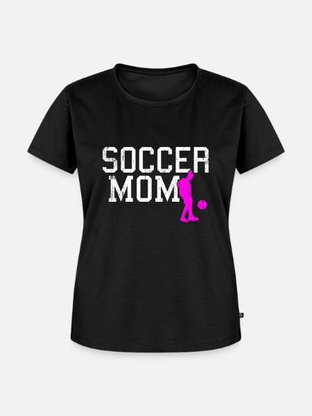 soccer mom - Frauen Premium Bio T-Shirt - Schwarz