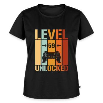 59th Birthday Level 59 unlocked - Women's Premium Organic T-shirt - black - Front - Selfina (174cm)