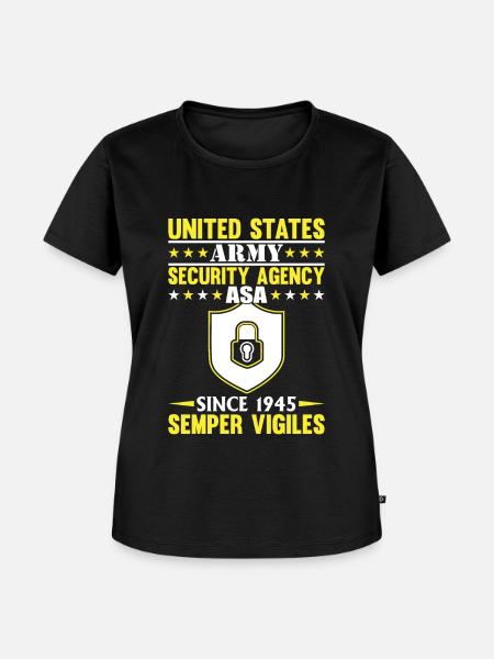 US Army Security - Frauen Premium Bio T-Shirt - Schwarz