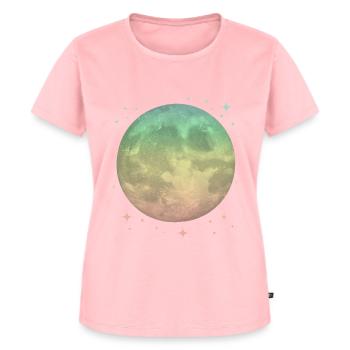 Mond Pastel Himmlisch - Frauen Premium Bio T-Shirt - Rosa - Vorne - AI Model Female 172 dark (172cm)