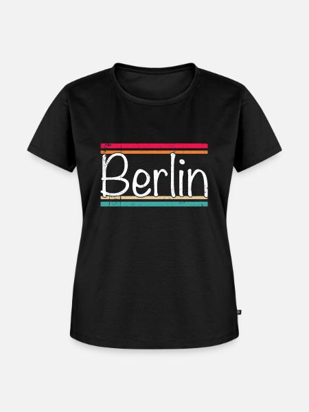 Berlin - Frauen Premium Bio T-Shirt - Schwarz