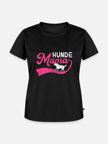 Hunde Mama - Frauen Premium Bio T-Shirt - Schwarz