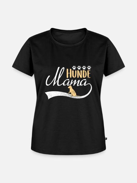 Hunde Mama - Frauen Premium Bio T-Shirt - Schwarz