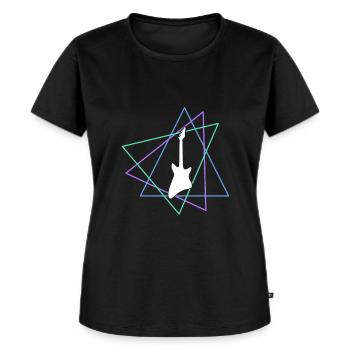 Rock - Frauen Premium Bio T-Shirt - Schwarz - Vorne - Selfina (174cm)