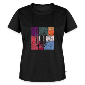 Beer - Women's Premium Organic T-shirt - black - Front - Selfina (174cm)