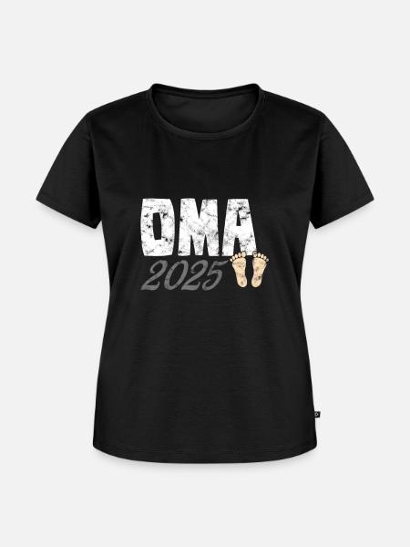 Oma 2025 - Frauen Premium Bio T-Shirt - Schwarz
