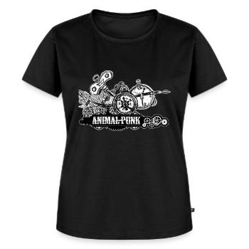 SteamPunk Uhren AnimalPunk - Frauen Premium Bio T-Shirt - Schwarz - Vorne - Selfina (174cm)