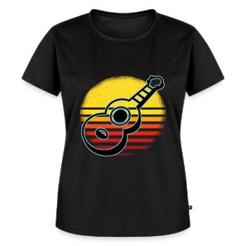 Ukuleles Vitage - Women's Premium Organic T-shirt - black - Front - Selfina (174cm)