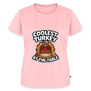 Funny Thanksgiving Turkey - Women's Premium Organic T-shirt - rose - Front - AI Model Female 172 dark (172cm)