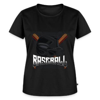 joueur de baseball - T-shirt Premium bio Femme - noir - Devant - Selfina (174cm)