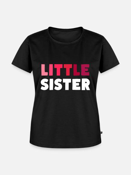 LITTLE SISTER - Frauen Premium Bio T-Shirt - Schwarz