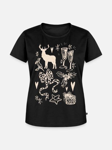 WEIHNACHTSSAMMLUNG - Frauen Premium Bio T-Shirt - Schwarz