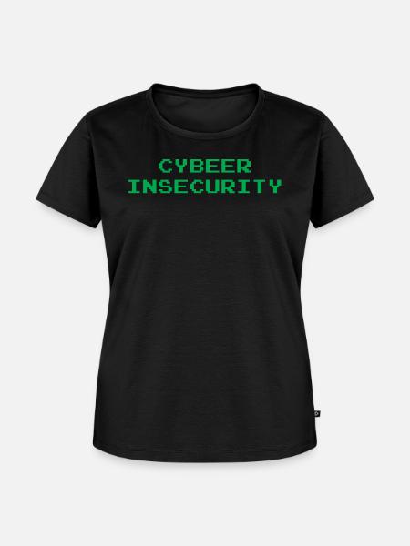 Cyber Insecurity - Frauen Premium Bio T-Shirt - Schwarz