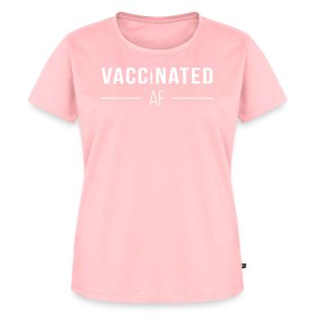 vaccinated as fuck - Women's Premium Organic T-shirt - rose - Front - AI Model Female 172 dark (172cm)