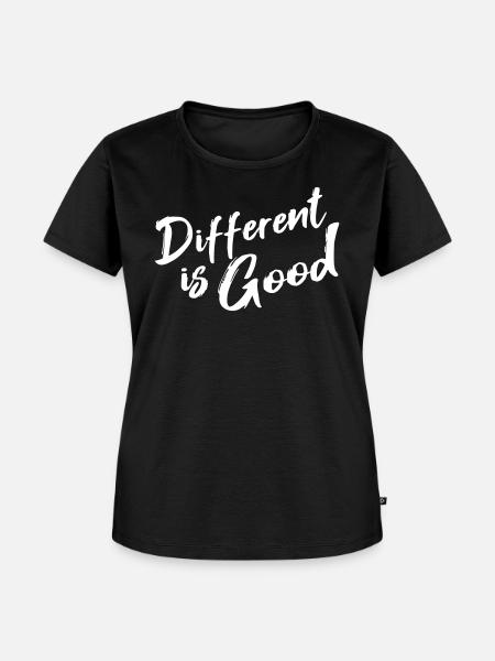 Anders ist gut - Frauen Premium Bio T-Shirt - Schwarz