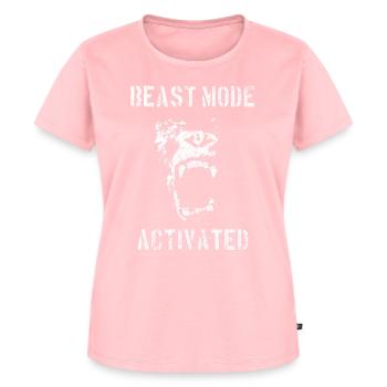 Gymnase de musculation Gorilla activé en mode bête - T-shirt Premium bio Femme - rose - Devant - AI Model Female 172 dark (172cm)