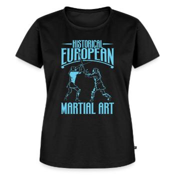 Schwertkampf - HEMA - Frauen Premium Bio T-Shirt - Schwarz - Vorne - Selfina (174cm)