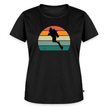 buceador buceador buceo oxígeno - Camiseta ecológica prémium para mujer - negro - delante - Selfina (174cm)