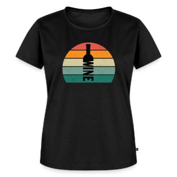 wines wine drinker wine drinker wine lover wine - Women's Premium Organic T-shirt - black - Front - Selfina (174cm)