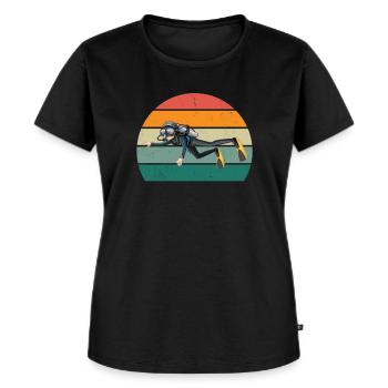 Buceador Buceo con oxígeno - Camiseta ecológica prémium para mujer - negro - delante - Selfina (174cm)