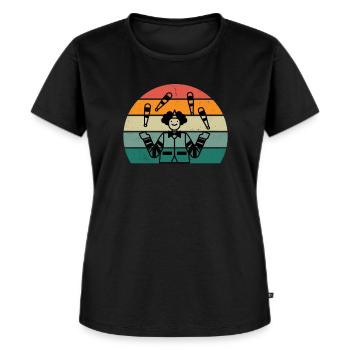 Juggler Juggler Balls Cone Plate Juggling - Women's Premium Organic T-shirt - black - Front - Selfina (174cm)