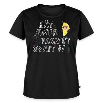 Fasnet gsait Party Mallorca Karneval Shirt - Frauen Premium Bio T-Shirt - Schwarz - Vorne - Selfina (174cm)