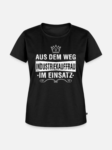 INDUSTRIEKAUFFRAU - Frauen Premium Bio T-Shirt - Schwarz