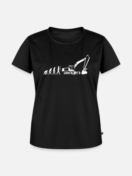 Bagger Baggerfahrer Baggern - Frauen Premium Bio T-Shirt - Schwarz