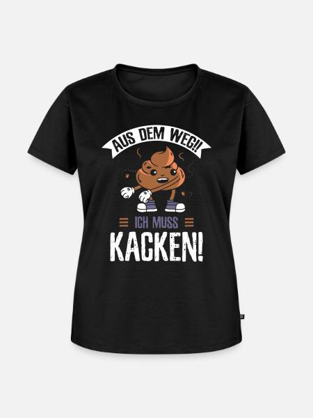 Durchfall - Frauen Premium Bio T-Shirt - Schwarz