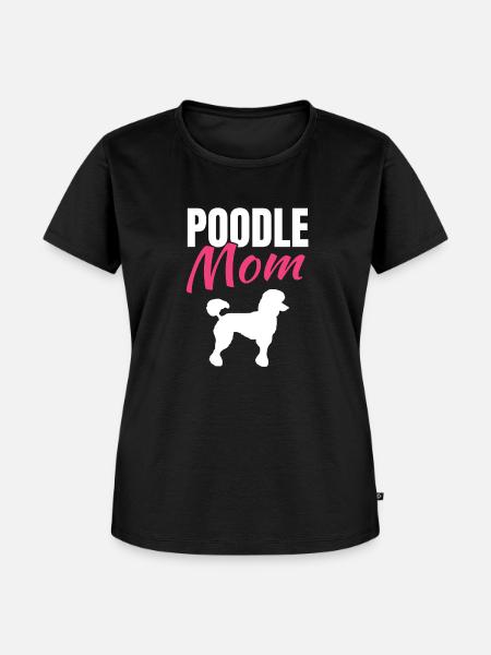 Pudel Zwergpudel Caniche Geschenk - Frauen Premium Bio T-Shirt - Schwarz