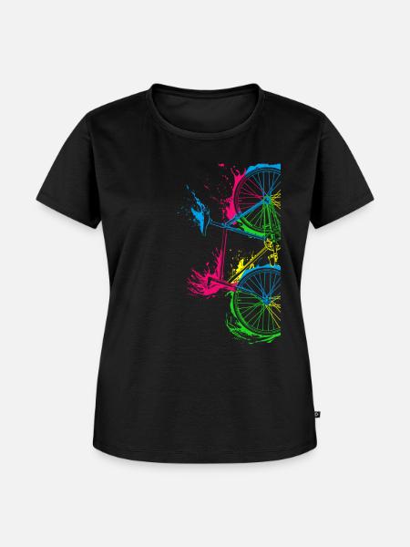 Fahrrad Radfahrer Geschenk - Frauen Premium Bio T-Shirt - Schwarz