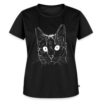 Animal,animals,cat,cats,pet,animal love - Women's Premium Organic T-shirt - black - Front - Selfina (174cm)