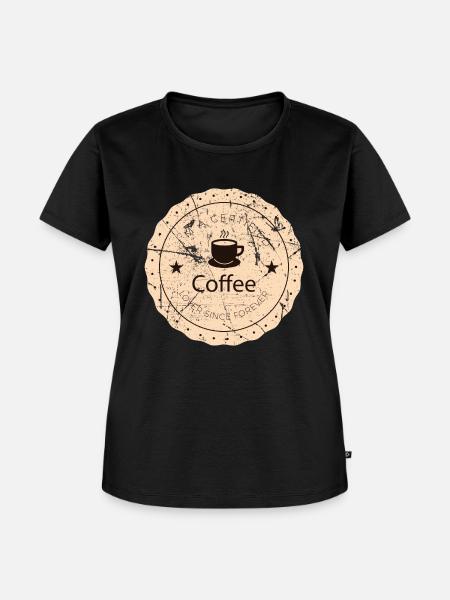 Kaffee - Frauen Premium Bio T-Shirt - Schwarz