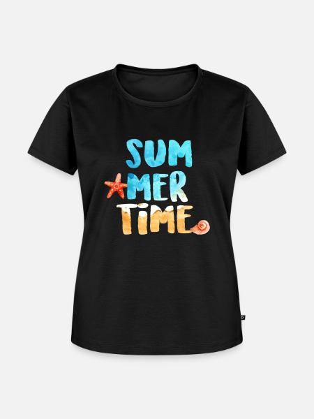 Urlaub - Frauen Premium Bio T-Shirt - Schwarz