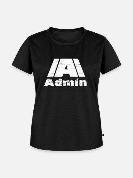 Admin - Frauen Premium Bio T-Shirt - Schwarz